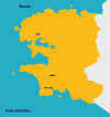 Carte du Finistère - Recherche géographique de locations en Finistère