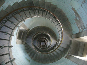 escalier colimaçon du phare phare eckmuhl