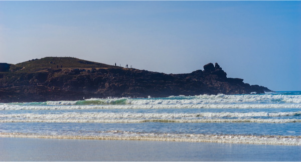 Vue de la pointe de la Torche à Plomeur